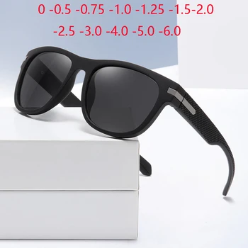 0 -0.5 -0.75, Da -6 Šport na Prostem Ovalne Polarizirana sončna Očala za Kratkovidnost Recept TR90 Vožnje Anti-Glare sončna Očala Za Človeka