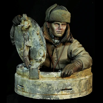 1/10 stari častnik človek v zimskem času bankrot Smolo slika Model kompleti Miniaturni vojak Unassembly Unpainted