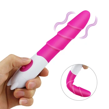 10 Hitrost Navojni Silikonski Vibrator za Ženske Nepremočljiva Klitoris Stimulator Dildo Stimulator Spolnih Igrač za Ženska Erotika Sex Izdelki