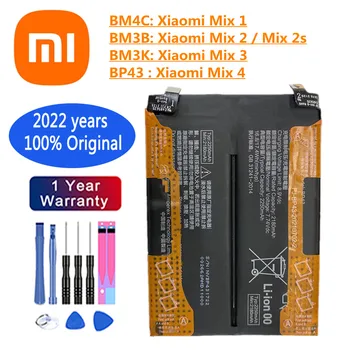 100% Originalni Xiaomi BM3B BM3K BM4C BP43 Zamenjava Baterije Telefona Za Xiaomi Mi Mix 2 2 3 1 4 Mix2 Mix2S Mix3 Mix4 Baterije