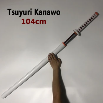104 cm Demon Slayer Meč Orožje Cosplay Kimetsu ne Yaiba Tsuyuri Kanao Shinobu Sowrd Ninja Nož Prop Model Igrača