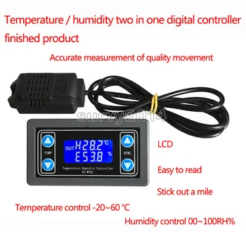 10A Termostat Digitalni Temperatura Vlažnost Krmilnik DC 6V-30V Toplotne Regulator Termočlen LCD-Zaslon SHT20 Senzor meter