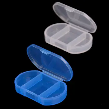 2 Omrežij Prenosni Mini Tabletke Primerih Plastični Medicine Shranjevanje Pill Box Potovanja Organizator Zložljiva Škatla Tablet Razvrstilnik Posode