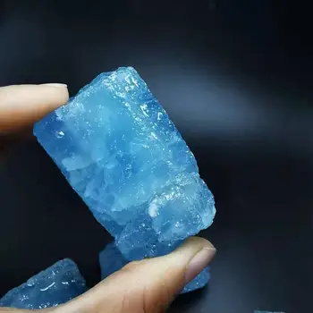 50-95 g Naravnih Akvamarin Mineralnih Specime surovega kamna za kristalno reiki zdravljenje