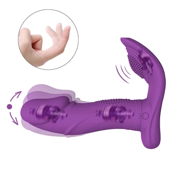 7 Frekvence se Gibljejo Simulacije Mehko Dildo, Vibrator Prenosni Stimulator Klitorisa Ženska Masturbacija Orodje Muco Sex Igrače za Ženske