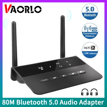 80 Bluetooth 5.0 RCA Sprejemnik Oddajnik aptX LL HD AAC SBC 3.5 mm Aux Brezžični Zvočni Adapter Glasbo Za TV Car PC Slušalke