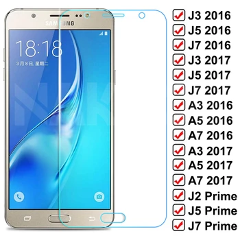 9D Zaščitno Steklo Za Samsung Galaxy S7 A3 A5 A7 J3 J5 J7 2016 2017 J2 J4 J7 Jedro J5 Prime Kaljeno Screen Protector Stekla