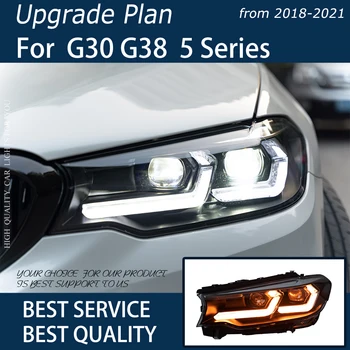 Avto Luči Za BMW G30 GG38 2018-2021 LED Smerniki Samodejno Sestavljanje Nadgradnjo Bicofal Objektiv Vseh Nov Design Signalna luč Dodatki