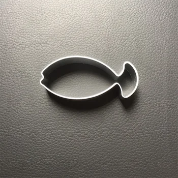 Brezplačna dostava DIY aluminijeve zlitine piškotek plesni Piškotki Rezalnik Piškotov ribe obliko Peciva plesni