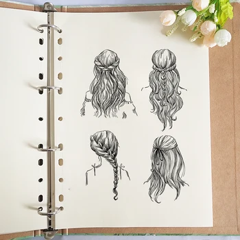 Dekle/Ženska/Nevesta Hair Style/Las/Cvet Jasno Znamk/Tesnilo Za DIY Scrapbooking Kartico, zaradi Česar Album Dekorativni Silikona Pečat Obrti