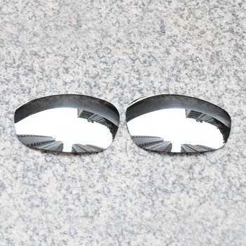 E. O. S Polarizirana Enhanced Zamenjava Leč za Oakley Split Suknjič sončna Očala - Srebrna Chrome Polarizirana Ogledalo