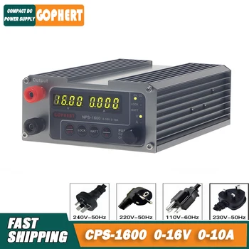 Gophert NPS 1600 Novih Laboratorijskih DIY Nastavljiv Digitalni Mikro Stikalo DC napajalnik W Zaklepanje Funkcija 110V-240V 16V 10A