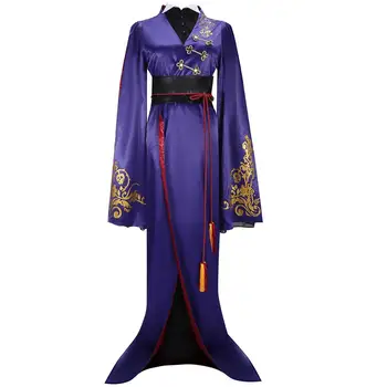 Igre Twisted-Čudežni Snow Princess Vil Schoenheit Cosplay Kostum Moški Ženske Tradicionalno kimono Vijolično Obleko Hanfu Obleke
