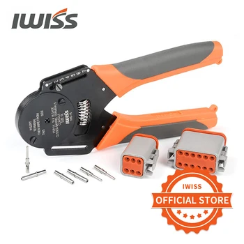 IWISS IWD-12/16/20 nemški Slog Dechi priključek mini robljenjem klešče strojno terminal moški in ženski pin crimper orodje