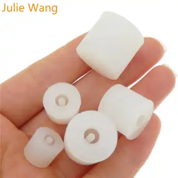 Julie Wang 5PCS 8-16mm Pregleden Krog Silikonsko Plesni DIY Epoksi Kroglice Ročno Litje Plesni Noge Nakit, Izdelava Orodje