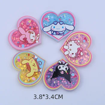Kawaii Sanrio Hello Kitty Diy Pribor Cute Anime Risanke Moj Melodijo Cinnamoroll Kuromi Ostra Telefon Primeru Obliž Igrača za Dekleta