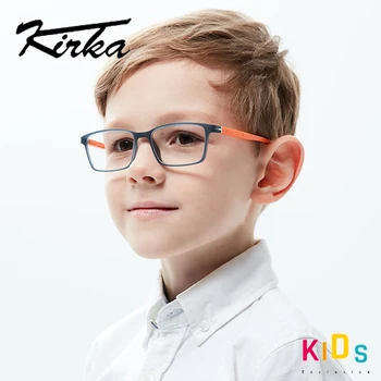 Kirka TR90 Okvir Očal je Otrok Prilagodljiv Otroci Očala, Optično Eyeglass Kvadratnih Okvirjev Očal Specatcles Okvirji 6 Do 10 Študentov