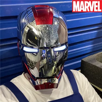 Marvel Iron Man Autoking 1/1 Mk5 Čelada Remote & Glasovni Nadzor Samodejno Ironman Čelada Maska Z Led Svetlobo Slika Cosplay Darilo