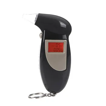 Natančnost Mini Breathalyzer Strokovno Digitalni Dih Alkohol Tester Zvočno Opozorilo LCD Osvetljen Zaslon Plinski Analizator Monitor