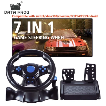 Podatki Žaba Racing Igra Volan za PS3/PC Dvojne Vibracije Volan z Plin, Zavoro za Računalnik/PlayStation 3