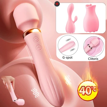Segrevanje in raztezanje Vibrator Za Ženske 10 način Klitoris Jezika Stimulator realnost Dildo Vibratorji Ženskega Spola Igrače za Odrasle
