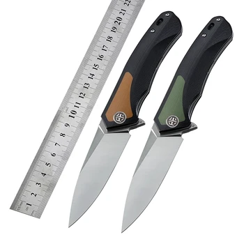 Strah ribe folding nož 838 G10 ročaj D2 rezilo flipper kroglični ležaj prostem kampiranje preživetje Lovski noži, orodje EOS