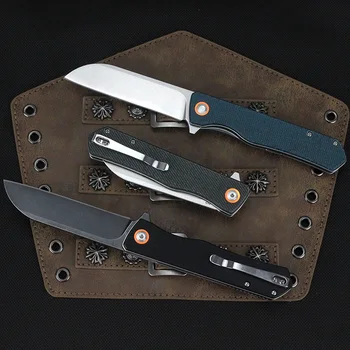 Tunafire Novo 965 kroglični ležaj Folding nož D2 jekla rezilo G10 ročaj sadje nož za kampiranje, lov vsakdanje izvajanje nož