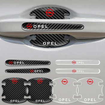 Vrata avtomobila Ročaj Nalepke so Odporne zaščitni Pokrov Avto Opreme za Opel Astra G H J K Corsa D Insignia Vectra C Zafiri B OPC