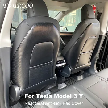 Za Tesla Model 3 Y Zadnji Sedež Anti-kick Zaščitni Pokrov Avtomobila Notranje Spremembe Anti-odskočna Pad Mat