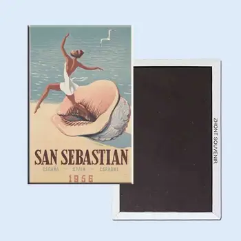 Španija San Sebastian oglaševanje plakate 24030 Retro nostalgijo, hladilnik magneti